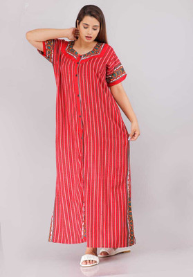 Shakti Enterprises Women Maternity/Nursing Nighty(Red)