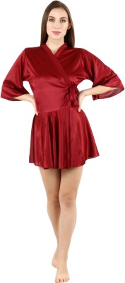 Jumri Doll Women Nighty Set(Maroon)