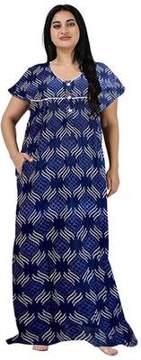 yarendra export Women Nighty(Multicolor)