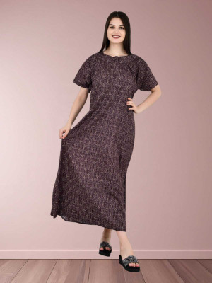 HOC Women Nighty(Brown)
