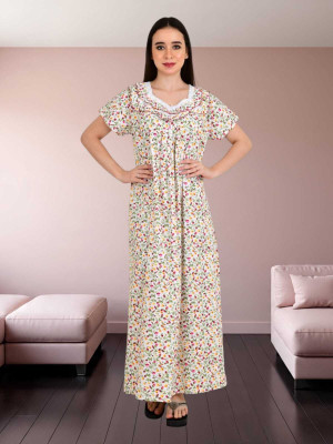 LDHSATI Women Nighty Set(Multicolor)