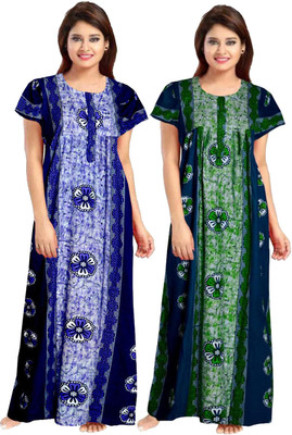 Harvik International Women Nighty Set(Multicolor)