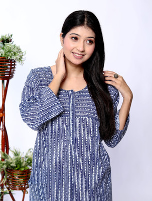 Anant Women Nighty(Blue)