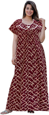 PINK CITY MART Women Nighty(Multicolor)