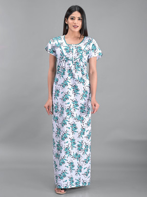 Apratim Women Nighty(White)