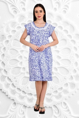 MONAL Women Nighty(Blue)