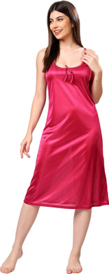 Shivfunk Women Nightdress(Dark Blue)