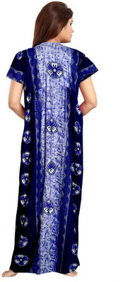 DreamBe Women Nighty(Blue)