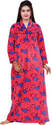 NACNO Women Nighty(Pink)
