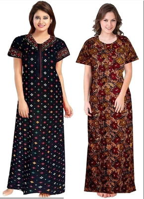 ANANT CREATION Women Nighty Set(Multicolor)