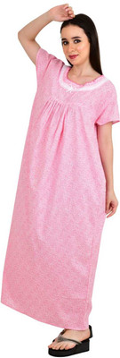 LDHSATI Women Nighty(Pink)