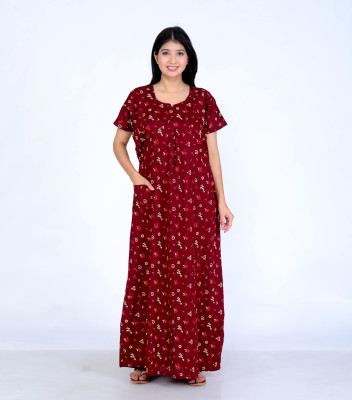fashionatire Women Nighty(Multicolor)