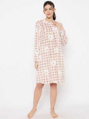 Camey Women Nighty(Beige)