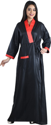 Piyali's Creation Women's Women Robe(Black)