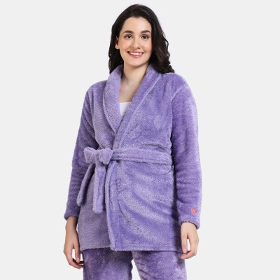 ZIVAME Women Robe(Purple)