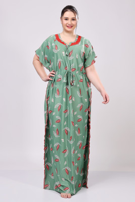 THUMKA Printed Lycra Blend Women Kaftan