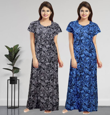 Akash Women Nighty(Multicolor)