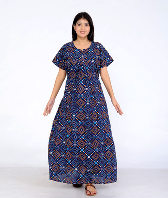 fashionatire Women Nighty(Multicolor)