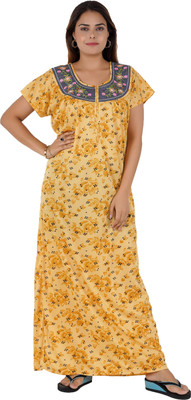 RILO Women Nighty(Yellow)