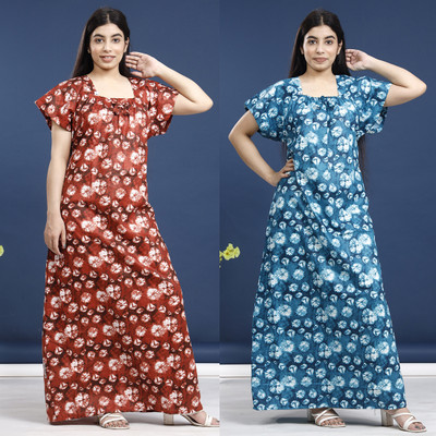 DivyaFashion Women Nighty(Multicolor)