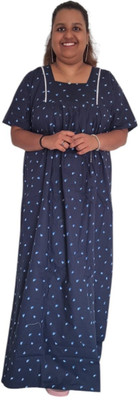 Kavz Women Nighty(Blue)
