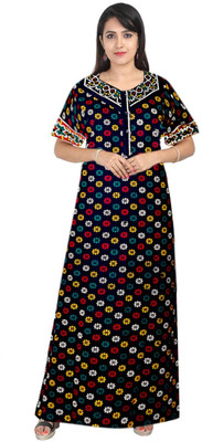 NIRMALA FASHIONS Women Nighty(Multicolor)