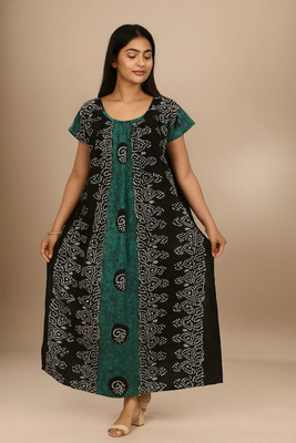 Suchitra Women Nighty(Green)