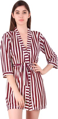 Xs and Os Women Robe(Maroon)