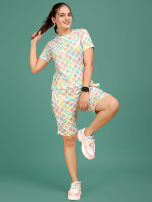 SAKARMAA Women Nighty Set(Multicolor)