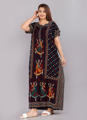 VILAKSHAN Women Nighty(Multicolor)