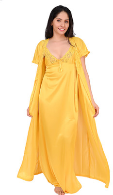 RaatiNightwear Women Nightdress(Green)