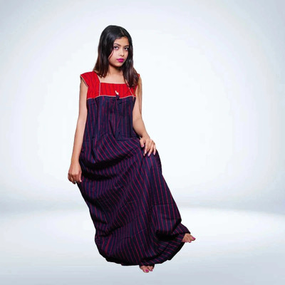 shardatextile Women Nighty(Purple)