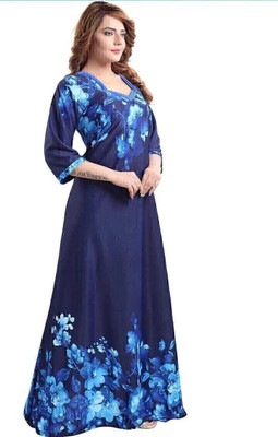 HR creation Women Nighty(Blue)