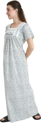 LDHSATI Women Nighty(Green)