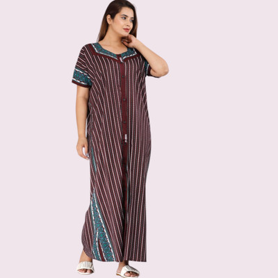 Shakti Enterprises Women Maternity/Nursing Nighty(Maroon)