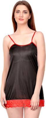 Boosah Women Nighty(Black)