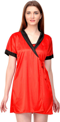 ROWENA Women Robe(Red)