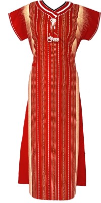 Aryan Creation Women Nighty(Red)