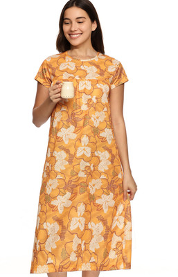 ENDGAME Women Nighty(Yellow)