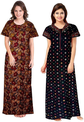 ANANT CREATION Women Nighty(Multicolor)