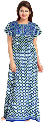 Aaradhana Women Nighty(Blue)