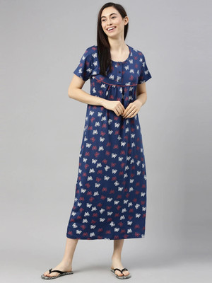 Kryptic Women Nighty(Blue)
