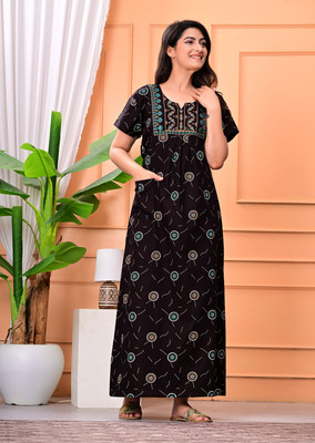 fashiongrape Women Nighty(Multicolor)