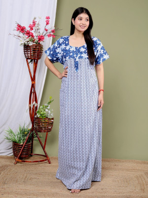 HouseOfCommon Women Nighty with Robe(Multicolor)