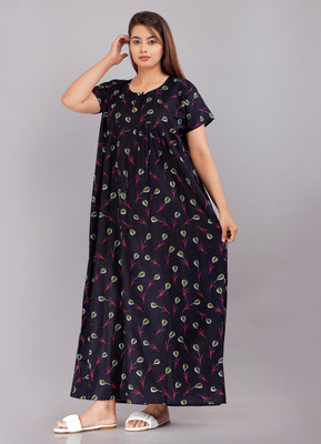 VILAKSHAN Flared/A-line Gown(Blue)