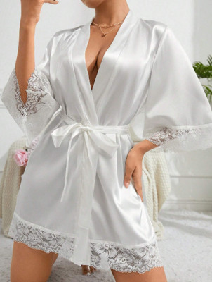 Mansey Women Robe(White)