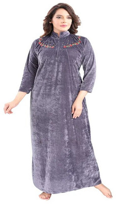 Nightdoll Women Nighty(Grey)