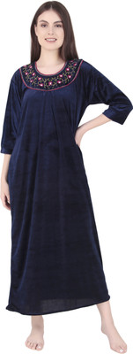 Bombshell Women Nighty(Dark Blue)