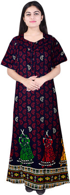 Sanzzy Women Nighty(Dark Blue)