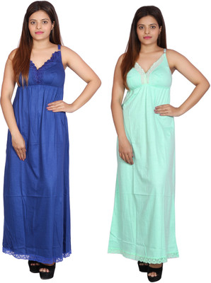Rylie Women Nighty Set(Blue)